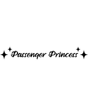 Passenger Princess Sticker Waterproof Vinyl Decal Car Mirror Sticker Window Bumper Rear View Mirror Phone Water Bottle Decor Black Merchandise Decals and Stickers