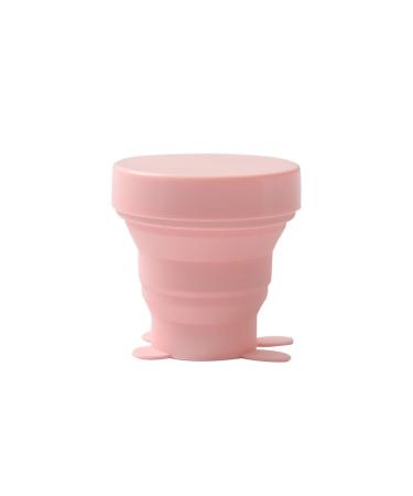 Collapsible Silicone Cup for Home Travel Use Menstrual Cups and Storing Your Diva Cup Foldable Silicone Cup 1 Piece Pink Cup