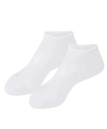 1Pair Moisturizing Socks Overnight Spa Cotton Socks Treatment Intensive Repair Dry Cracked Feet White XL