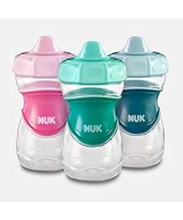 NUK Sippy Cup Set - Green, Blue & Pink (3-Pack) - Buy Online on SooperMarket.com