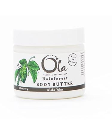 Ola Rainforest Body Butter with Pure Tropical Oils and Plant Extracts - 2.1oz