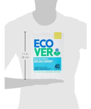 Ecover Non-Bio Washing Powder 3 kg - 40 Washes | Eco-Friendly Laundry Detergent - Buy Online on SooperMarket.com