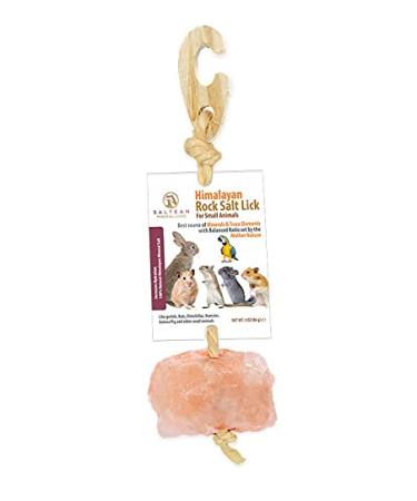SALTEAN Himalayan Rock Salt | Lick For Small Animal/Pet Licks Hanging Himalayan Rock Salt-86gram- 2 cube salt