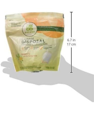 Grab Green Tangerine Garbage Disposal Cleaner 12 CT - Eco-Friendly Solution for a Fresh Kitchen - Buy Online on SooperMarket.com