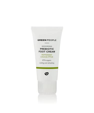 Green People Desodorizing prebiotic foot cream 50 ml |Natural Bio-Foot Ddeodorant |Cooling peppermint foot cream with natural deodorant |Without parabens and ethyl alcohol |Animal test -free vegan