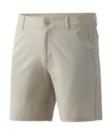 HUK Men's Waypoint 7.5" Quick-Drying Fish & Swim Shorts Khaki 36