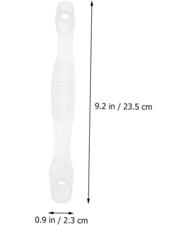 Sleeve Protectors 8 Pcs with Big Splitter, Thumb Protector, and Hallux Valgus Separators - Convenient Straps for Men - Soft Elasto Gel - Transparent - 23.5x2.3cm - Set of 2 - Buy Online on SooperMarket.com