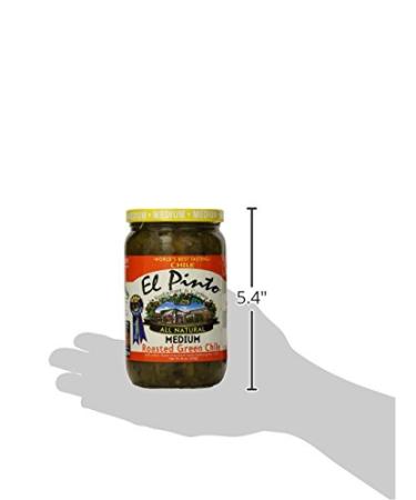 El Pinto Medium Roast Chopped Green Chile (16 oz 6 Pack) - Authentic New Mexico Hatch Chile - Buy Online on SooperMarket.com