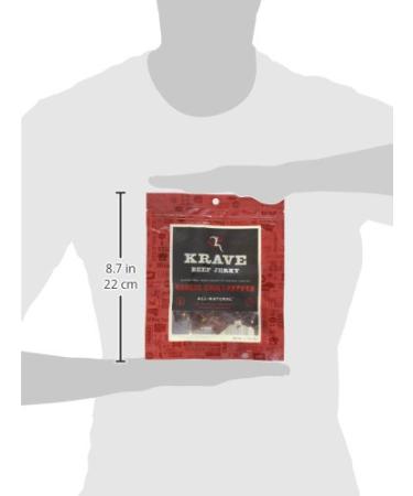 KRAVE Beef Jerky - Garlic Chili Pepper, 2.7 oz | Gourmet Protein Snack - Buy Online on SooperMarket.com