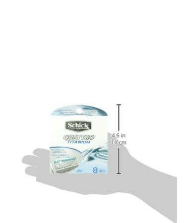 Schick Quattro Titanium Men's Razor Blade Refills - 8 Count (Pack of 1) - Buy Online on SooperMarket.com