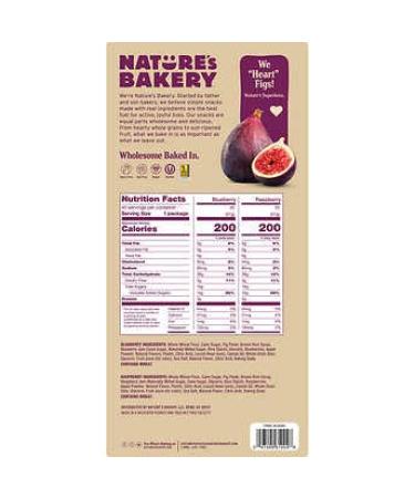Nature's Bakery Fig Bar - 40 Pack, 5 LBS - 40 Count Pack - Delicious Snack Bars - Buy Online on SooperMarket.com