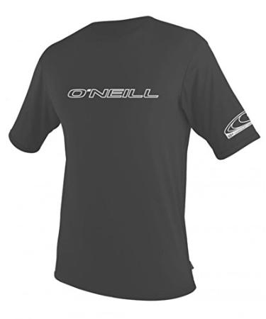 O'Neill Wetsuits Men's Basic Skins 50+ Short Sleeve Sun Shirt Graphite (3402is) Large
