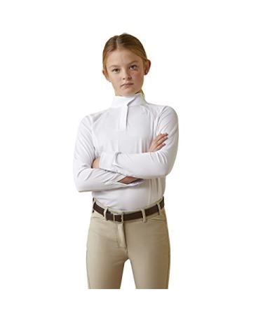 ARIAT Kids' Sunstopper Pro 2.0 Show Shirt Small White