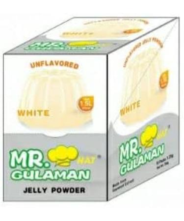 Pack of 3 Mr. Gulaman White Flavour Jelly Powder Made from Seaweed Extract 25g - Buy Online on SooperMarket.com