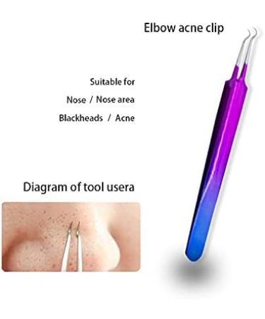 9PCS Blackhead Remover Tool Kit Professional Pimple Popper Tool -Treatment for Pimples Blackheads Blemish Zit Removing Forehead and Nose(Colorful) - Buy Online on SooperMarket.com