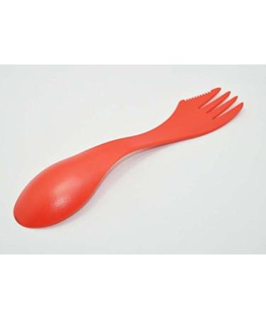 40pcs Plastic Spork Set | 7-inch Long Spoon Fork Knife Combo | Multiple Use Red Sporks - Buy Online on SooperMarket.com