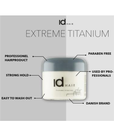 Idhair Extreme Titanium Mudwax - Strong Hold & Shine for Short Hair | Paraben-Free | 3 x 100ml Pack - Buy Online on SooperMarket.com