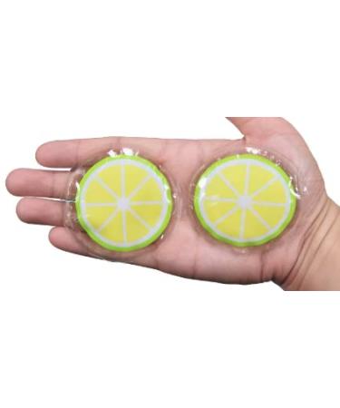 Watermelon & Lemon Eye Pads - Hot & Cold Gel Masks (2 Pack) - Reusable for Puffiness & Swelling - Buy Online on SooperMarket.com