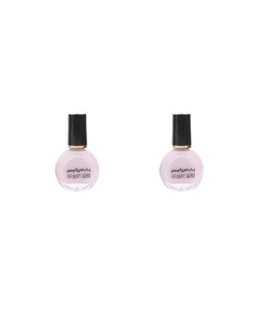 2 set of Nail Polish Glue Peel Off Liquid Nail Art Tape Latex Tape Finger Skin Protected Liquid Nail Care Tool Pink 10ml 2 set of (Pink 10ml)