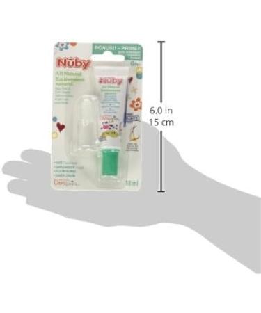 Nuby Citroganix Infant Toothpaste with Silicone Finger Brush Clear - Buy Online on SooperMarket.com