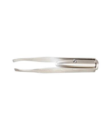 HAPINARY Stainless Steel Tweezers Led Light Eyelash Tweezer Led Eyebrow Tweezer Eyebrow Hair Removal Tweezer Lash Tweezer