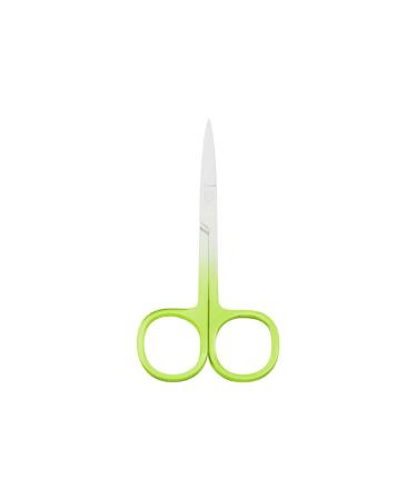 IOIUSKKU Nail Cuticle Nippers Stainless Steel Scissors Eyebrow Trimmer Trimming Tool Gradient Green