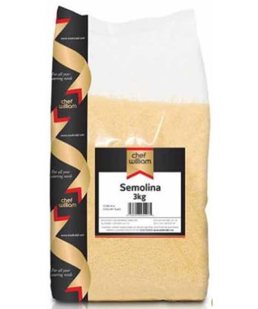 Chef William Semolina 3kg (Pack of 4)