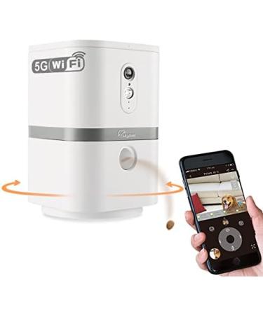 SKYMEE Petalk AI II Dog Camera Automatic Treat Dispenser 5G WiFi Full HD Pet Camera with 180 Pan Full-Room View Night Vision Two Way Audio for Dogs and Cats Compatible with Alexa (Support 5G WiFi) - Buy Online on SooperMarket.com