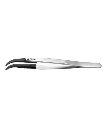 Tweezers curved/round 130 mm tweezers and replacement tips 1 piece 2ABCPR.SA