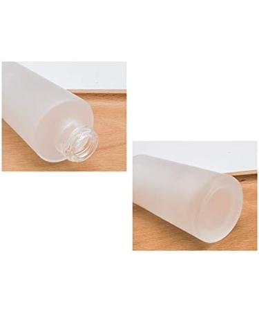 1PCS 150ml/5oz Frosted Glass Pump Bottles Empty Refillable Press Pump Bottle with Bamboo Pump Head Toiletries Storage Containers for Shampoo Essential Oils Shower Gel Hand Wash Lotion Dispenser - Buy Online on SooperMarket.com