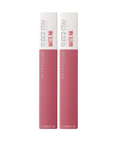 Maybelline SuperStay Matte Ink Liquid Lipstick Lover Pack of 2 0.17 Fl Oz (Pack of 2) 15 LOVER
