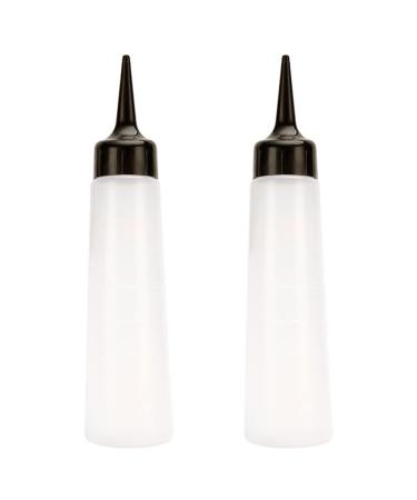 lasenersm 2 Pieces Hair Dyeing Bottle Hair Coloring Bottle Hair Application Bottle Hair Color Applicator Bottle Shampoo Bottle Shampoo Pot with scale(Black 250ml)