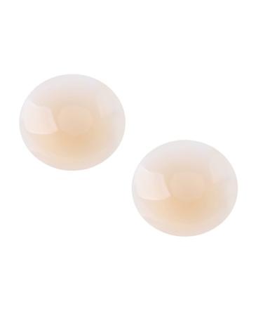 Breast Silicone Pasty Lightweight Backless Breast Breathable Women Strapless Thin Nipple Non-Adhesive Cover Beige