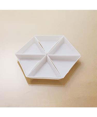 5pcs Plastic Triangle Rhinestone Nail Art Storage Box - Glitter Cup Holder Tray for Easy Organization | International Shipping Available - Buy Online on SooperMarket.com