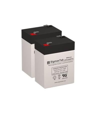 3FM4.5 6 Volt 4.5 AmpH SLA Replacement Battery with F1 Terminal