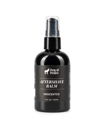 Pete & Pedro AFTERSHAVE BALM  Natural, Artisan-Crafted & Unscented Post Shave Moisturizer | Alcohol Free, Aloe  Soothes, Heals, Refreshes Sensitive Skin & Razor Burn | As Seen on Shark Tank, 4 oz.