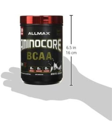 ALLMAX Nutrition Aminocore Bcaa - 8g Bcaas - 100% Pure Branch Chained Amino Acids - Gluten Free 315 gram White Grape White Grape 30 Servings (Pack of 1) 8g Bcaas - Buy Online on SooperMarket.com