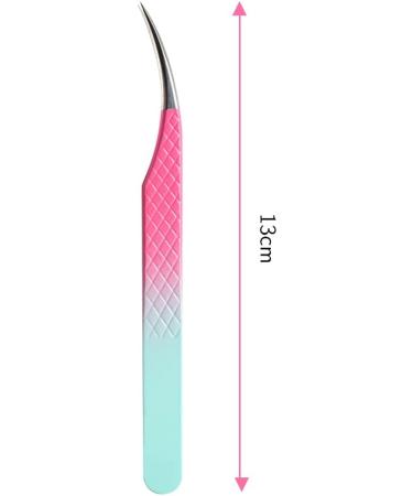 Dassen Professional Lash Tweezers for Mega Volume Eyelash Extensions - Gradient Pink - Buy Online on SooperMarket.com
