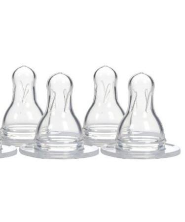 Dr. Browns Unisex Baby Natural Flow Standard Silicone Y-cut Nipples - 4 Nipples