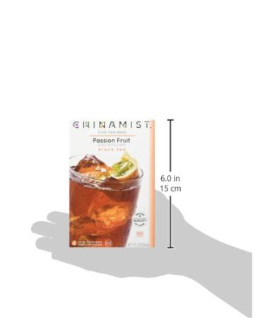 China Mist Passion Fruit Black Iced Tea Bags - 4 Count, Yields 1/2 Gallon Per Bag - Buy Online on SooperMarket.com