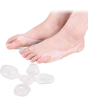 JHGCCL Toe Separator Straightener Splints Day Time Night Time Support - Hallux Valgus Correctors Straighteners Orthosis Alignment - Gel Toe Separator