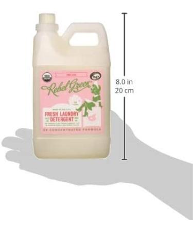 Rebel Green Organic Laundry Detergent - Hypoallergenic Pink Lilac, 64 Loads (64 Fl Oz) - Buy Online on SooperMarket.com