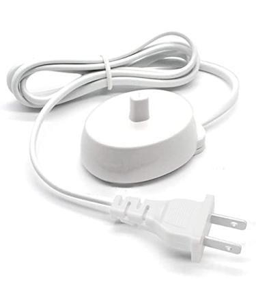 for Oral B Electric Toothbrush Charger Base Replacement Braun Oral-b Pro 300 400 500 1000 2000 3000 iO Series 3 4 5 6 Portable Travel IP67 Waterproof Inductive Charging Power Cord Model 3757