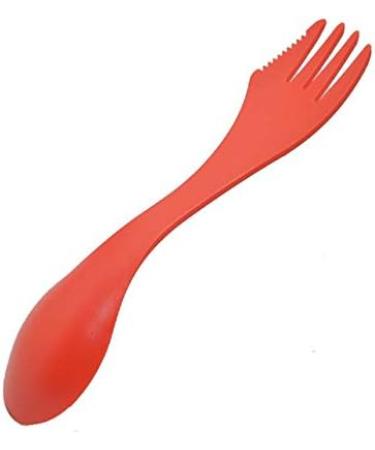 40pcs Plastic Spork Set | 7-inch Long Spoon Fork Knife Combo | Multiple Use Red Sporks - Buy Online on SooperMarket.com