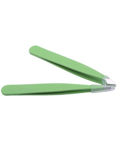 2 pieces of eyebrow tweezers stainless steel pointed sloping tweezers precision tweezers for ingrown hair eyebrow plucking daily beauty tool for women and men