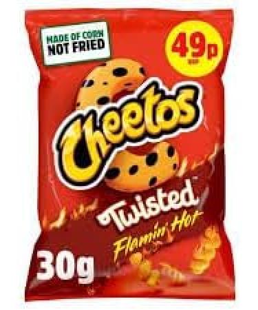 Crunchy Corn Snacks Flamin' Hot or Cheese Irresistible Crisps 30g Bags (Packs of 30) Wholesale Box (Flamin Hot) - Buy Online on SooperMarket.com