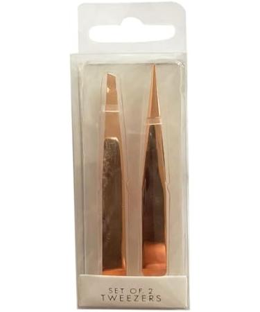 Gem PER3066 Forever Beautiful Rose Gold Tweezers - Set of 2 - Buy Online on SooperMarket.com