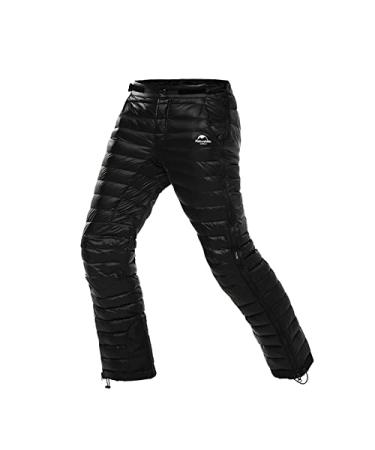 Naturehike White Goose Down Pants Ultra Warm Side Zipper Quickly Wearing 29W x 19L