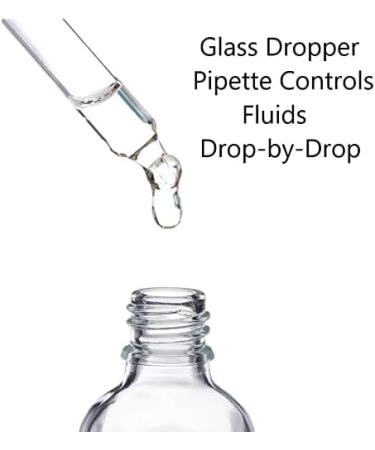 Clear Glass 50ml Dropper Bottle - Aromatherapy DIY Beauty Arts Crafts - Create Personalized Spa Products - Versatile Craft and Skincare Solution for DIY Enthusiasts (Silver/White Pipette - 6) - Buy Online on SooperMarket.com