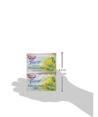Dr. Oetker Finesse Grated Lemon Peel 3 Pack | 6g | Vegan & Perfect for Desserts & Cakes - Enhance Your Recipes! - Buy Online on SooperMarket.com